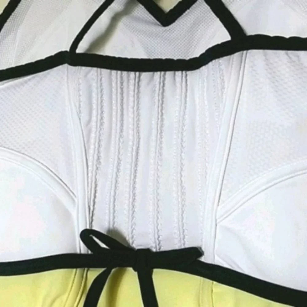 NWT NIKE Maria Sharapova Tennis Dress w/ Bra Skirt yellow white S Small - Picture 11 of 14